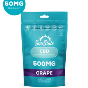 CBD Broad Spectrum 50mg Gummy Grape Grab N' Go Bag
